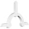 Ekena Millwork Ericson Architectural Grade PVC Gable Bracket, 84"W x 52 1/2"H x 6"D x 6"F, 15/12 Pitch GBP084X53X0606ERI00 - alternate 1
